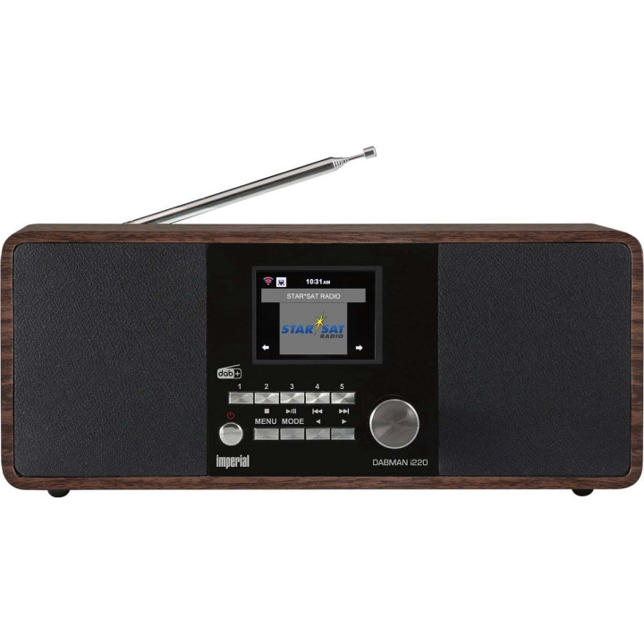 imperial DABMAN i220 BT DAB+ / FM Internetradio med bluetooth Wood i gruppen HEMELEKTRONIK / Ljud & Bild / Hemmabio, HiFi & Bärbart / Radio & Väckarklockor / Radio hos TP E-commerce Nordic AB (C90769)