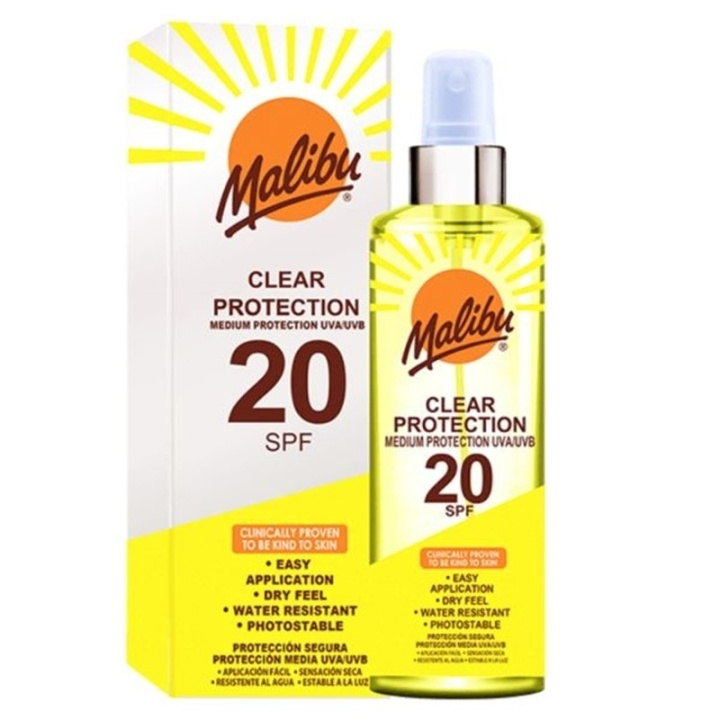 Malibu Clear Protection Spray SPF20 250ml i gruppen SKÖNHET & HÄLSA / Hudvård / Solskydd & Tanning / Solskydd hos TP E-commerce Nordic AB (C90781)