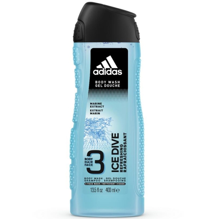 Adidas Ice Dive Shower Gel 400ml i gruppen SKÖNHET & HÄLSA / Hudvård / Kroppsvård / Bad & Duschcreme hos TP E-commerce Nordic AB (C90786)