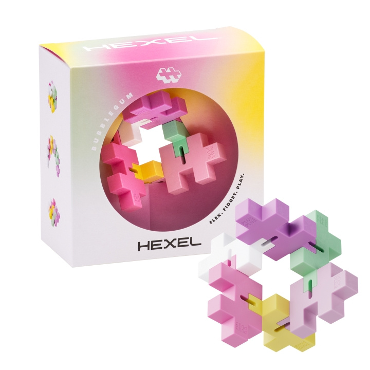 Plus Plus HEXEL Bubblegum (3487) i gruppen LEKSAKER, BARN- & BABYPRODUKTER / Leksaker / Byggleksaker / Byggklossar & övriga byggleksaker hos TP E-commerce Nordic AB (C90936)