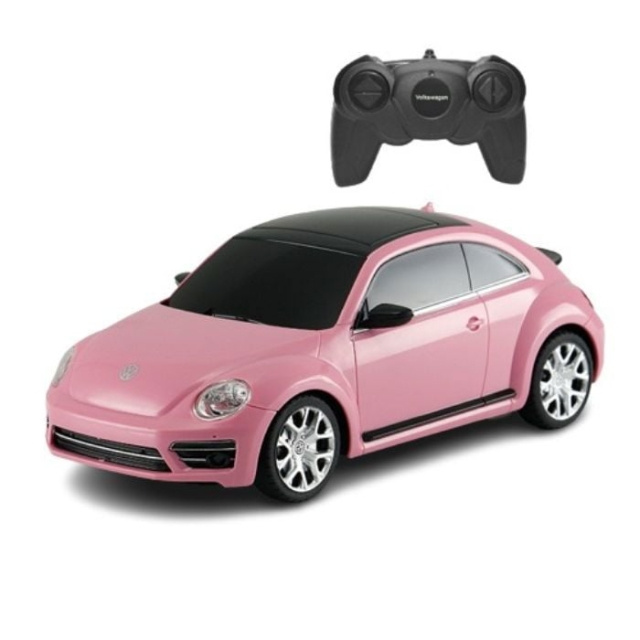 Rastar R/C 1:24 Volkswagen Beetle rosa (23067) i gruppen LEKSAKER, BARN- & BABYPRODUKTER / Radiostyrt / Radiostyrda bilar hos TP E-commerce Nordic AB (C90956)