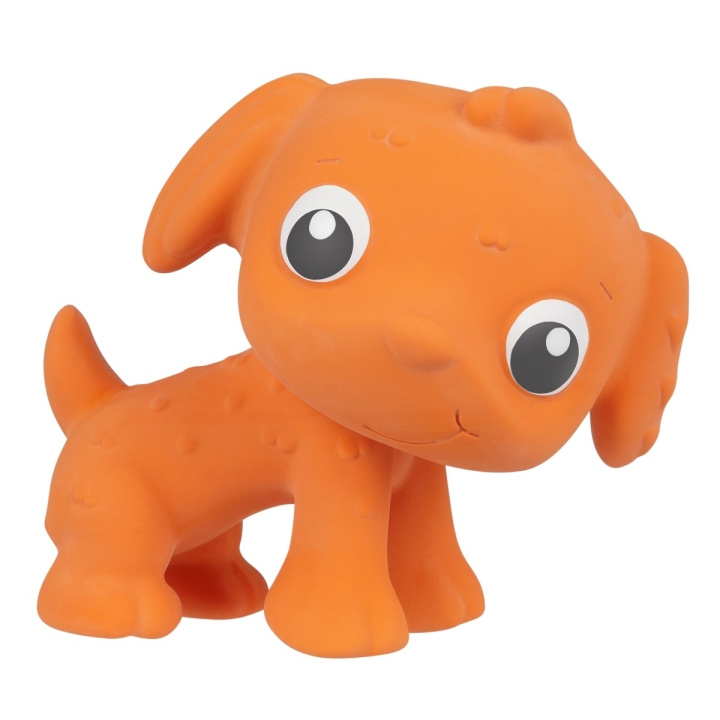 Playgro Eco Play Natural Rubber Pooky Puppy- Orange (10188822) i gruppen LEKSAKER, BARN- & BABYPRODUKTER / Babyleksaker / Gosedjur hos TP E-commerce Nordic AB (C90969)