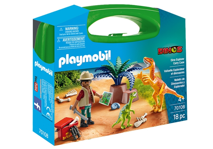 Playmobil Dino Explore bärväska (70108) i gruppen LEKSAKER, BARN- & BABYPRODUKTER / Leksaker / Figurer, Miniatyrer & tillbehör hos TP E-commerce Nordic AB (C91001)