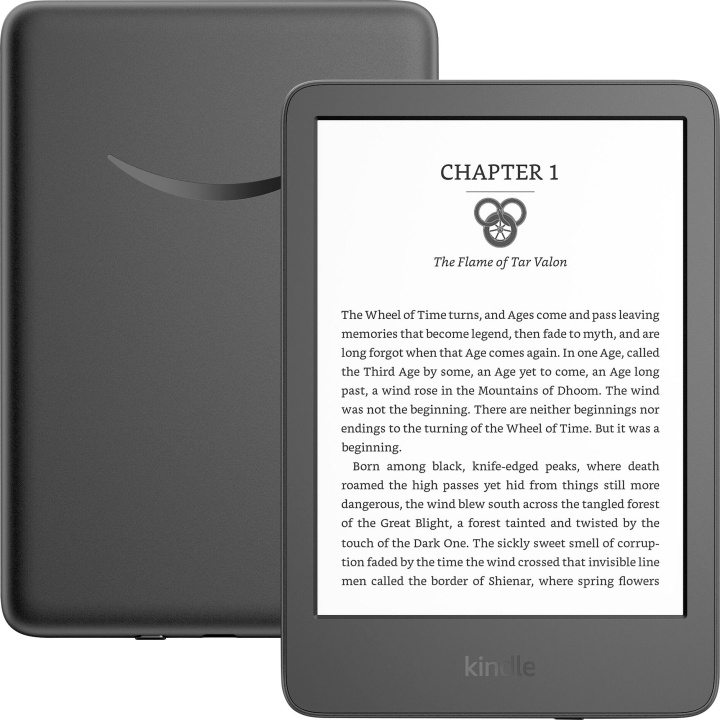 Amazon Kindle E-Reader 6 display - 16GB - 2022 - Svart i gruppen SMARTPHONE & SURFPLATTOR / Läsplattor hos TP E-commerce Nordic AB (C91024)