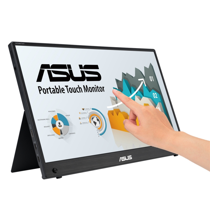 ASUS ZenScreen 15.6 MB16AMTR Bärbar USB-C 10-punkts touch 1920x1080p IPS Inbyggt batteri i gruppen DATORER & KRINGUTRUSTNING / Datorskärmar & Tillbehör / Datorskärmar hos TP E-commerce Nordic AB (C91053)