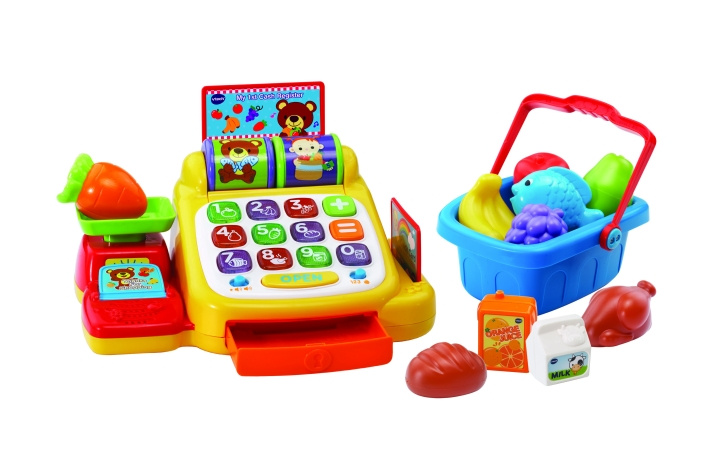 VTech Kassaregister (danskt) (950-191332) i gruppen LEKSAKER, BARN- & BABYPRODUKTER / Babyleksaker / Aktivitetsleksaker hos TP E-commerce Nordic AB (C91127)