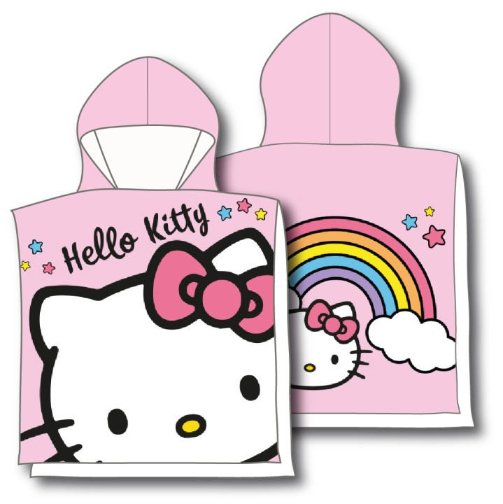 Skyebrand Poncho - Hello Kitty (HK005) i gruppen LEKSAKER, BARN- & BABYPRODUKTER / Barntextilier / Babyfiltar hos TP E-commerce Nordic AB (C91156)