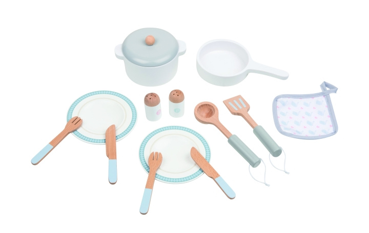 Small Wood Cook & Serve-set (L40223) i gruppen LEKSAKER, BARN- & BABYPRODUKTER / Leksaker / Lekset hos TP E-commerce Nordic AB (C91170)