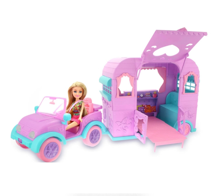 Sparkle Girlz Docka med jeep och husvagn (100176) i gruppen LEKSAKER, BARN- & BABYPRODUKTER / Leksaker / Dockor & Tillbehör hos TP E-commerce Nordic AB (C91213)