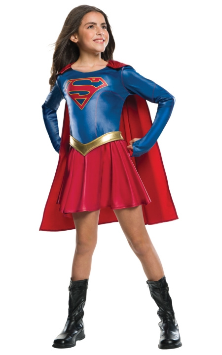 Rubies Kostym - Supergirl (116 cm) (630076S) i gruppen LEKSAKER, BARN- & BABYPRODUKTER / Leksaker / Maskeradkläder hos TP E-commerce Nordic AB (C91267)