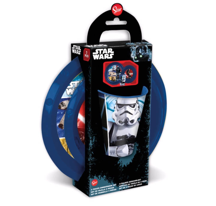 STOR Lunchset för barn - Star Wars (088808713-82400) i gruppen LEKSAKER, BARN- & BABYPRODUKTER / Äta & Dricka / Barnserviser hos TP E-commerce Nordic AB (C91310)