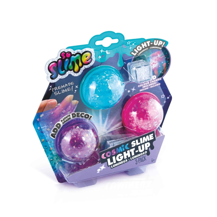 So Slime Light Up Cosmic Crunch 3-pack (213) i gruppen LEKSAKER, BARN- & BABYPRODUKTER / Leksaker / Experiment & DIY hos TP E-commerce Nordic AB (C91331)