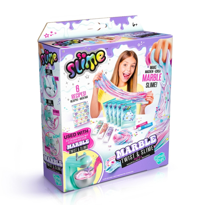 So Slime Marble Twist och Slime refill (2390) i gruppen LEKSAKER, BARN- & BABYPRODUKTER / Leksaker / Experiment & DIY hos TP E-commerce Nordic AB (C91332)