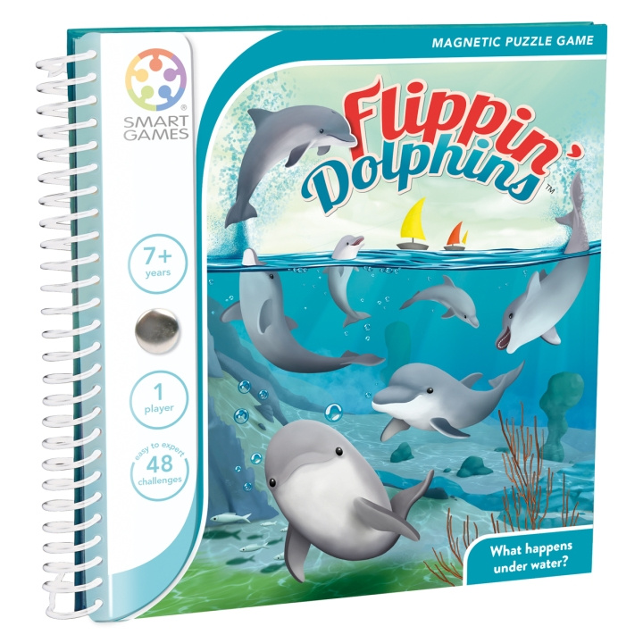 Smart Games SmartGames - Magnetic Travel - Flippin Dolphins (Nordic) (SG2330) i gruppen LEKSAKER, BARN- & BABYPRODUKTER / Spel / Sällskapsspel hos TP E-commerce Nordic AB (C91343)