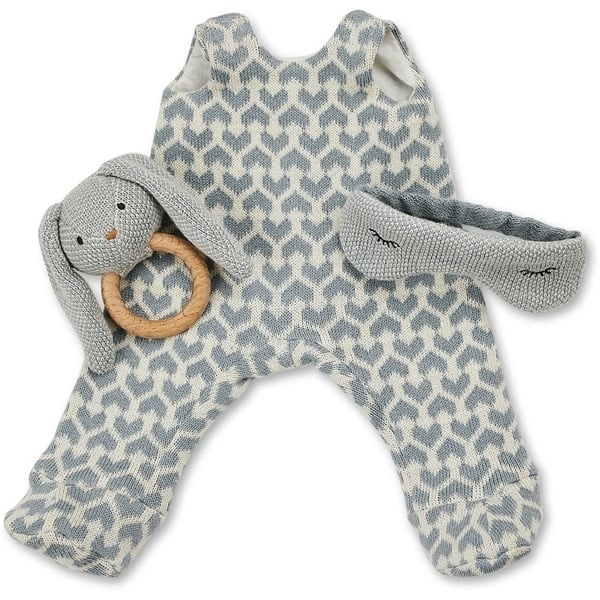 Smallstuff Dockkläder Jumpsuit m. sovmask och skallra i gruppen LEKSAKER, BARN- & BABYPRODUKTER / Leksaker / Dockor & Tillbehör hos TP E-commerce Nordic AB (C91413)