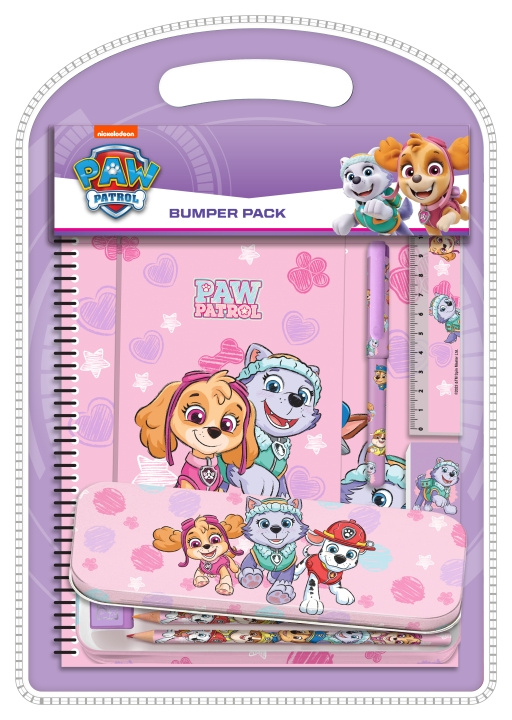 Paw Patrol Kids Licensing - Rosa skrivset med metallåda - Paw Patrol (045606884) i gruppen LEKSAKER, BARN- & BABYPRODUKTER / Leksaker / Rita & Räkna hos TP E-commerce Nordic AB (C91414)