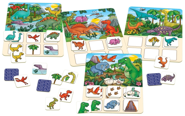 Orchard Toys Dinosaurie Lotto (600036) i gruppen LEKSAKER, BARN- & BABYPRODUKTER / Spel / Sällskapsspel hos TP E-commerce Nordic AB (C91742)