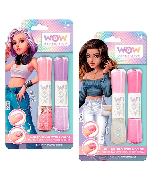 WOW Generation Nagellack med färg och glitter (WOW00013-314-CDU) i gruppen LEKSAKER, BARN- & BABYPRODUKTER / Leksaker / Lilla hemmet & Rollek hos TP E-commerce Nordic AB (C91804)