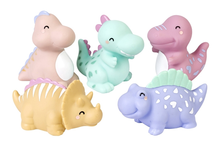 SARO Baby Happy Dinos badleksaker flerfärgade (SAO0379) i gruppen LEKSAKER, BARN- & BABYPRODUKTER / Uteleksaker / Badleksaker & Vattenleksaker hos TP E-commerce Nordic AB (C91807)