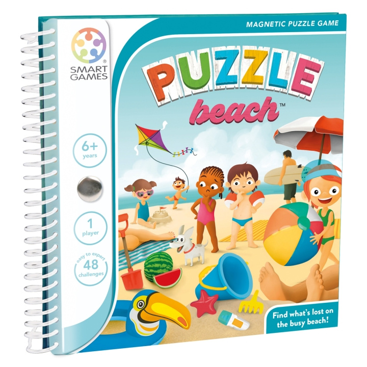 Smart Games SmartGames - Magnetic Travel - Pussel Beach (Nordic) (SG2327) i gruppen LEKSAKER, BARN- & BABYPRODUKTER / Leksaker / Barnpussel hos TP E-commerce Nordic AB (C91824)