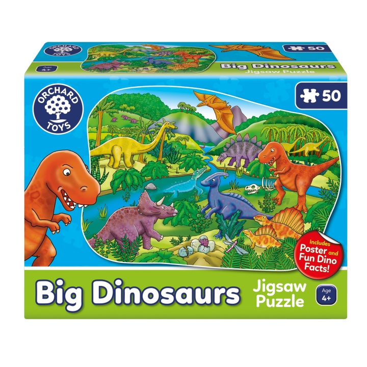 Orchard Toys Stort Dinosaurie-pussel (600256) i gruppen LEKSAKER, BARN- & BABYPRODUKTER / Leksaker / Barnpussel hos TP E-commerce Nordic AB (C91852)