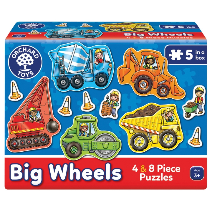 Orchard Toys Big Wheels-pussel (600201) i gruppen LEKSAKER, BARN- & BABYPRODUKTER / Leksaker / Barnpussel hos TP E-commerce Nordic AB (C91859)