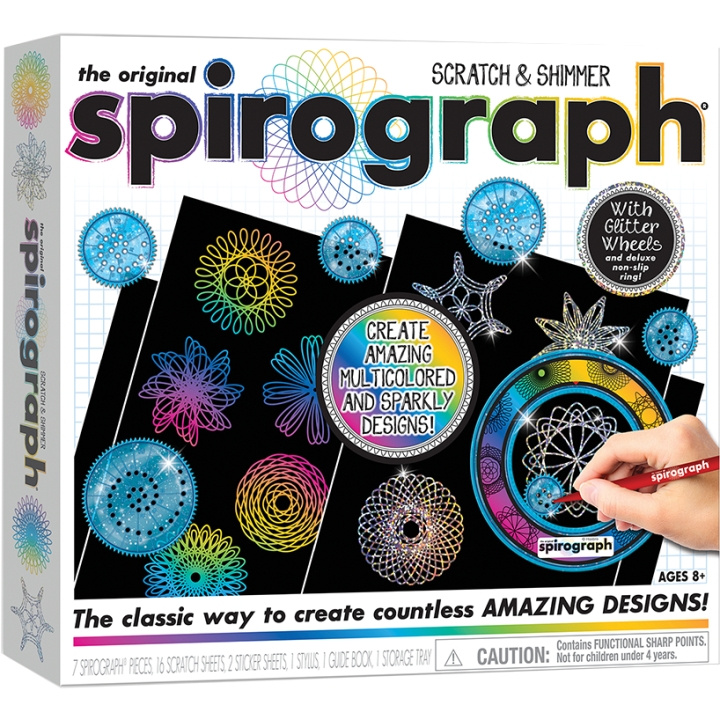 Spirograph Skrapa och skimra (33002156) i gruppen LEKSAKER, BARN- & BABYPRODUKTER / Leksaker / Rita & Räkna hos TP E-commerce Nordic AB (C91874)