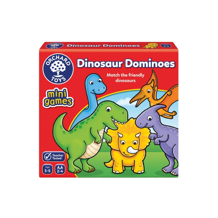 Orchard Toys Dinosaurie Domino Minispel (600353) i gruppen LEKSAKER, BARN- & BABYPRODUKTER / Spel / Sällskapsspel hos TP E-commerce Nordic AB (C91899)