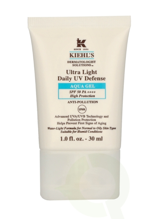 Kiehl\'s D.S. Ultra Light Daily UV Defense Aqua Gel SPF50 30 ml i gruppen SKÖNHET & HÄLSA / Hudvård / Solskydd & Tanning / Solskydd hos TP E-commerce Nordic AB (C91958)