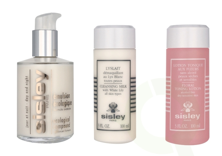 Sisley I Love My Skin Care Set 325 ml Ecological Compound 125ml/Lyslait Cleansing Milk 100ml/Floral Toning Lotion 100ml i gruppen SKÖNHET & HÄLSA / Presentkit / Presentkit För Henne hos TP E-commerce Nordic AB (C91962)