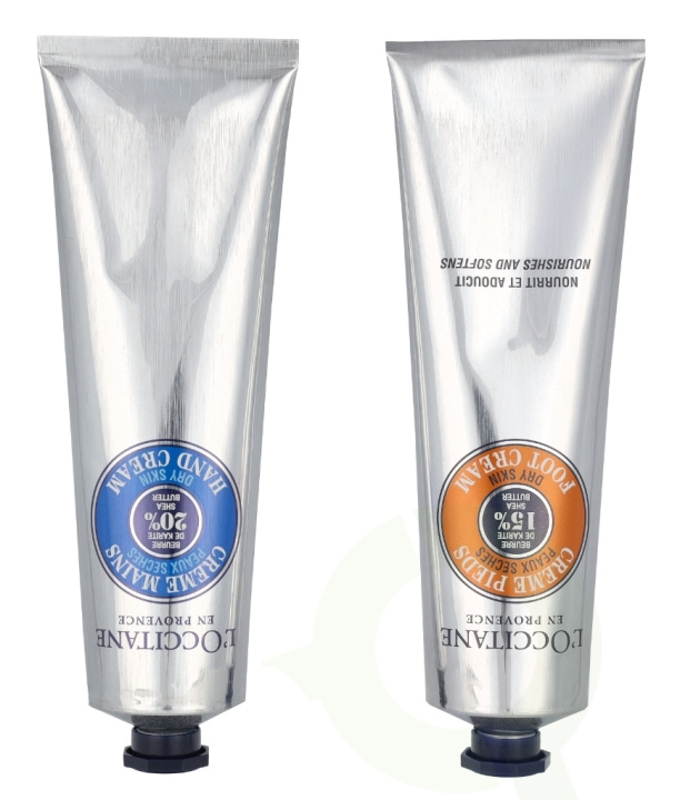 L\'Occitane Shea Butter Hand & Foot Comfort Duo 300 ml Hand Cream 150ml/Foot Cream 150ml i gruppen SKÖNHET & HÄLSA / Manikyr/Pedikyr / Handkräm hos TP E-commerce Nordic AB (C91973)