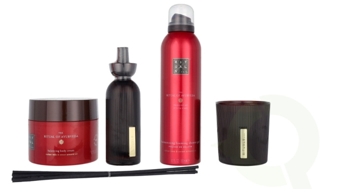 Rituals Ayurveda Large Set 610 ml Body Cream 200 ml/Candle 140 ml/Mini Fragrance Sticks 70 ml/Foaming Shower Gel 200 i gruppen SKÖNHET & HÄLSA / Presentkit / Presentkit För Henne hos TP E-commerce Nordic AB (C92007)