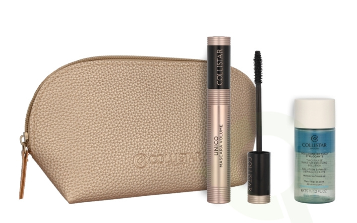 Collistar Mascara Volume Unico Set 48 ml Unico Mascara Black 13ml/Make Up Removing Solution 35ml/Bag i gruppen SKÖNHET & HÄLSA / Makeup / Ögon & Ögonbryn / Mascara hos TP E-commerce Nordic AB (C92020)