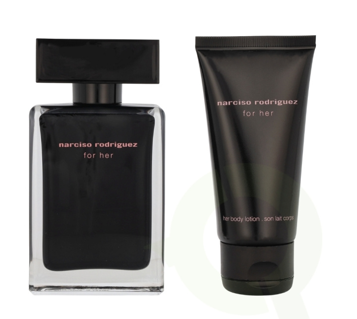 Narciso Rodriguez For Her Giftset 100 ml Edt Spray 50ml/Body Milk 50ml i gruppen SKÖNHET & HÄLSA / Presentkit / Presentkit För Henne hos TP E-commerce Nordic AB (C92039)