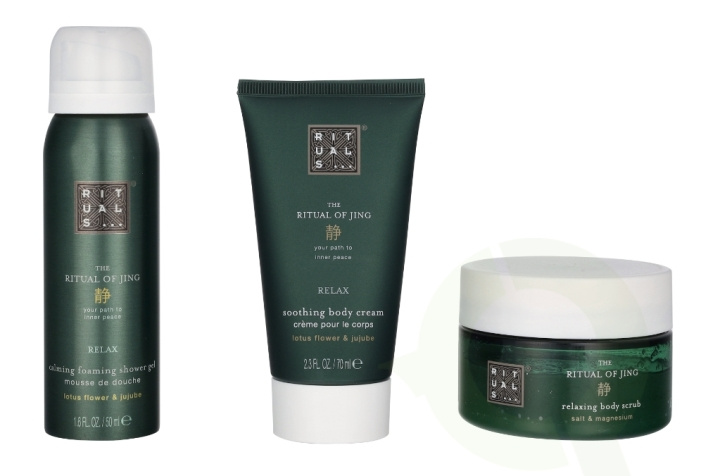 Rituals Trial Jing Set 245 ml Body Scrub 125g/Body Cream 70ml/Foaming Shower Gel 50ml i gruppen SKÖNHET & HÄLSA / Presentkit / Presentkit För Henne hos TP E-commerce Nordic AB (C92068)