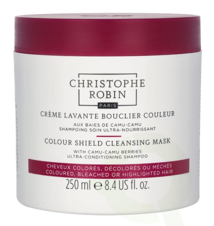 Christophe Robin Colour Shield Cleansing Mask 250 ml With Camu-Camu Berries i gruppen SKÖNHET & HÄLSA / Hår & Styling / Hårvårdsprodukter / Hårinpackning hos TP E-commerce Nordic AB (C92120)