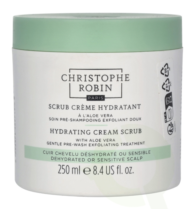 Christophe Robin Hydrating Cream Scrub 250 ml With Aloe Vera i gruppen SKÖNHET & HÄLSA / Hår & Styling / Hårvårdsprodukter / Schampo hos TP E-commerce Nordic AB (C92121)