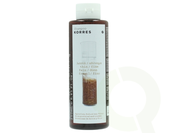 Korres Shampoo 250 ml Rice Proteine And Linden - Thin/Fine Hair i gruppen SKÖNHET & HÄLSA / Hår & Styling / Hårvårdsprodukter / Schampo hos TP E-commerce Nordic AB (C92148)