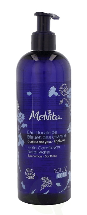 Melvita Field Cornflower Floral Water - Pump 400 ml i gruppen SKÖNHET & HÄLSA / Hudvård / Ansiktsvård / Rengöring hos TP E-commerce Nordic AB (C92164)