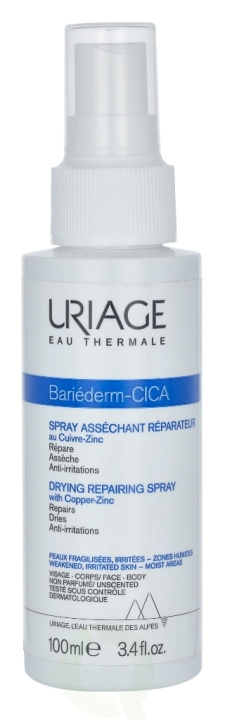 Uriage Bariederm Drying Repairing Cica-Spray 100 ml With Cu-Zn i gruppen SKÖNHET & HÄLSA / Hudvård / Kroppsvård / Body lotion hos TP E-commerce Nordic AB (C92177)