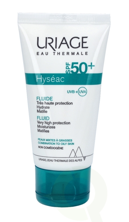 Uriage Hyseac Fluid SPF50+ 50 ml i gruppen SKÖNHET & HÄLSA / Hudvård / Solskydd & Tanning / Solskydd hos TP E-commerce Nordic AB (C92178)