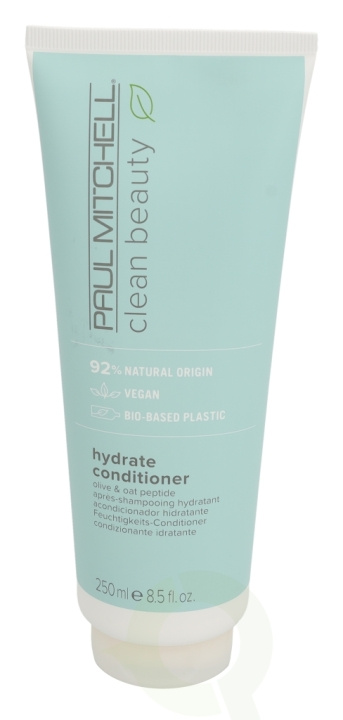 Paul Mitchell Clean Beauty Hydrate Conditioner 250 ml Olive & Oat Peptide i gruppen SKÖNHET & HÄLSA / Hår & Styling / Hårvårdsprodukter / Balsam hos TP E-commerce Nordic AB (C92208)