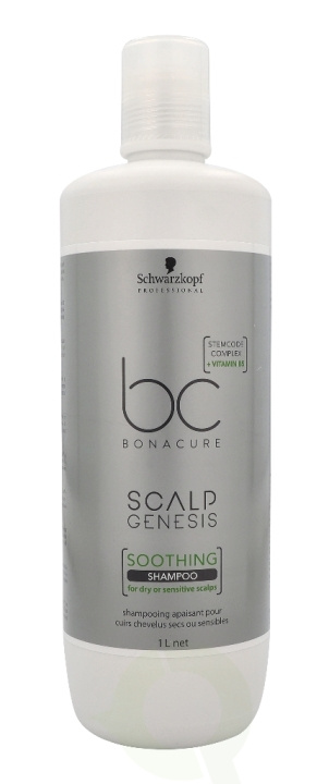 Schwarzkopf Bonacure Scalp Genesis Soothing Shampoo 1000 ml Soothing Shampoo i gruppen SKÖNHET & HÄLSA / Hår & Styling / Hårvårdsprodukter / Schampo hos TP E-commerce Nordic AB (C92219)