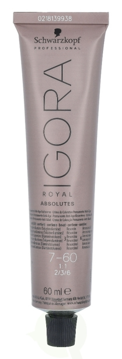 Schwarzkopf Igora Royal Absolutes Permanent Color Creme 60 ml 7-60 i gruppen SKÖNHET & HÄLSA / Hår & Styling / Hårvårdsprodukter / Hårfärg / Hårfärg & Färgbomb hos TP E-commerce Nordic AB (C92224)