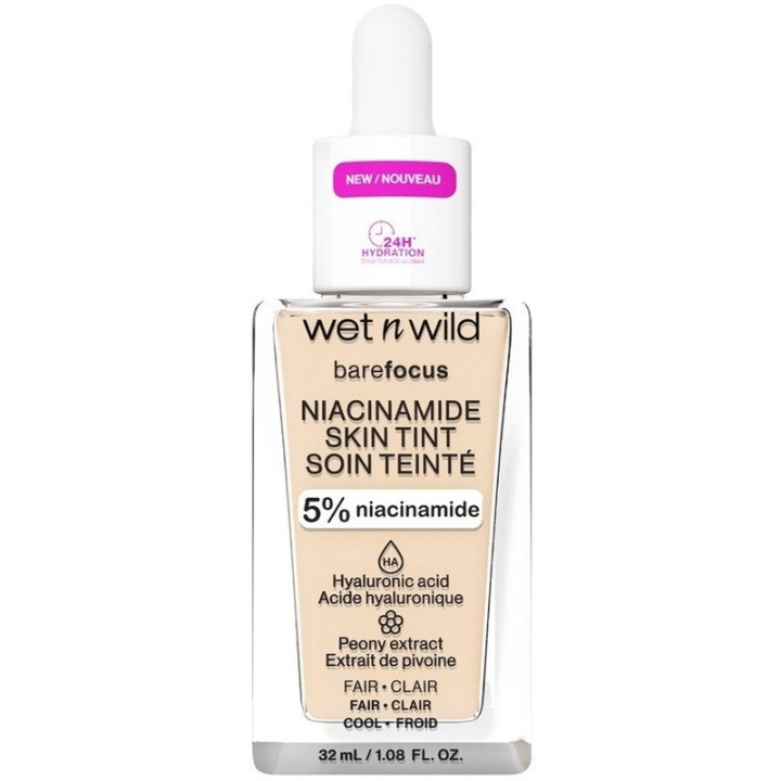 Wet n Wild Bare Focus Niacinamide Skin Tint 32ml - Fair i gruppen SKÖNHET & HÄLSA / Makeup / Basmakeup / Foundation hos TP E-commerce Nordic AB (C92358)