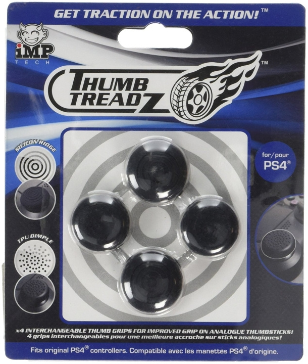 iMP TECH Trigger Treadz: Thumb Treadz 4-Pack (PS4) i gruppen HEMELEKTRONIK / Spelkonsoler & Tillbehör / Sony PlayStation 4 hos TP E-commerce Nordic AB (C92405)