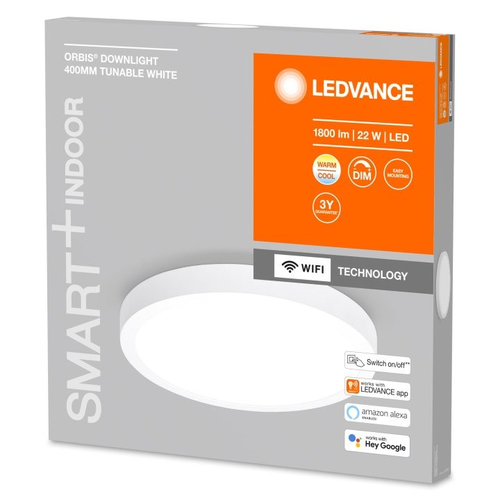 LEDVANCE Smart+ Downlight Utanpåliggande - vridbar vit 40cm - Wi-Fi i gruppen HEMELEKTRONIK / Belysning / Taklampor hos TP E-commerce Nordic AB (C92541)