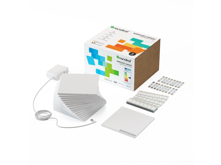 Nanoleaf Canvas startpaket - 17PK i gruppen HEM, HUSHÅLL & TRÄDGÅRD / Smarta hem / Smarta hem-system hos TP E-commerce Nordic AB (C92550)