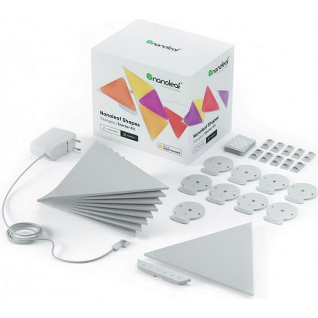 Nanoleaf Shapes - Trianglar Starter Kit - 9 paneler i gruppen HEM, HUSHÅLL & TRÄDGÅRD / Smarta hem / Smarta hem-system hos TP E-commerce Nordic AB (C92555)