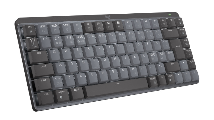 Logitech MX Compact mekaniskt trådlöst upplyst tangentbord - nordiskt - taktil brytare i gruppen DATORER & KRINGUTRUSTNING / Möss & Tangentbord / Tangentbord / Trådlösa hos TP E-commerce Nordic AB (C92572)